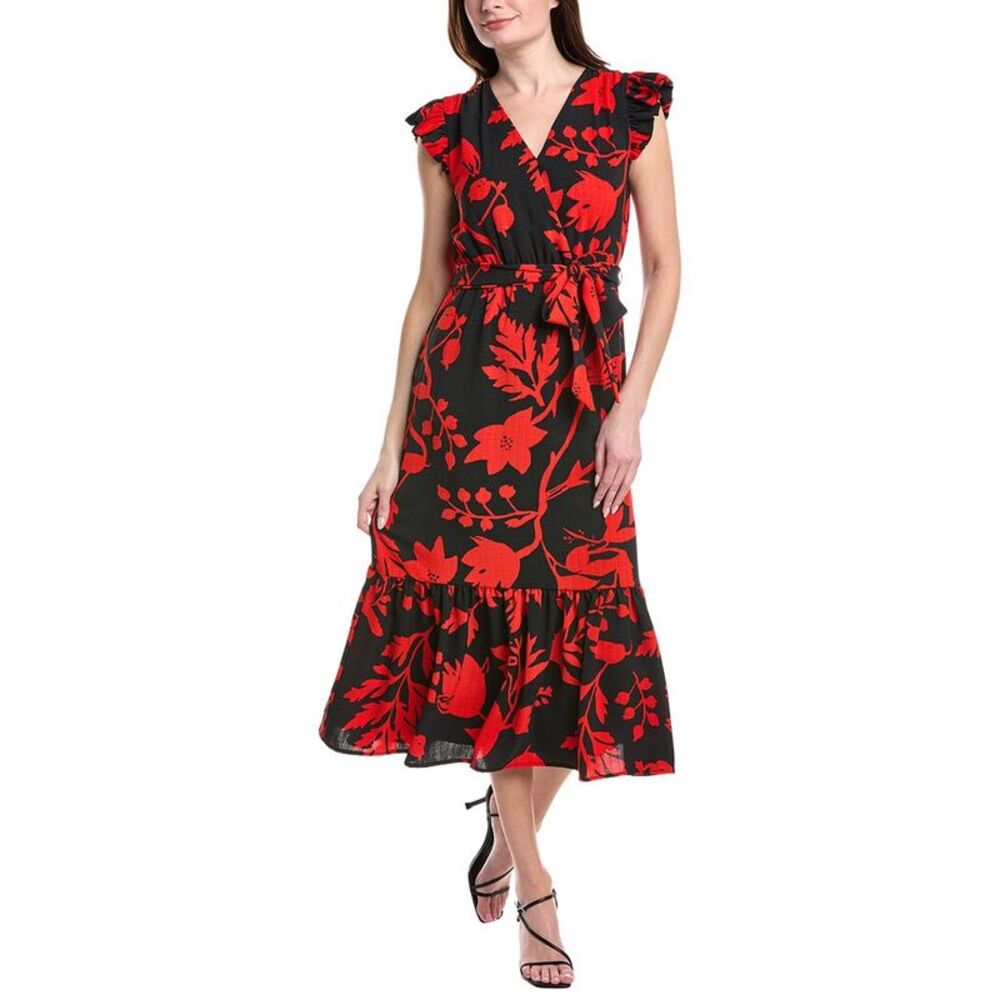 Sam Edelman Womens  Flutter Maxi Dress, Black